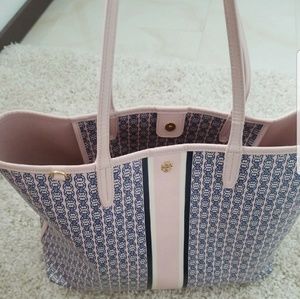 Tory burch pink gemini link tote